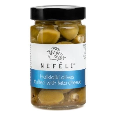 Оливки Халкидики с сыром фета "NEFELI", 290 г