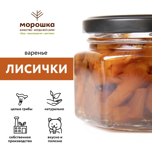 Варенье из лисичек 0,25 ст/б